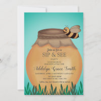 Pot de Miel et Abeille à Miel Boivent la Fête de B