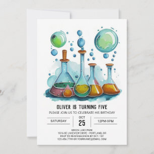 Invitation Potion en ligne Gear Scientifique Anniversaire