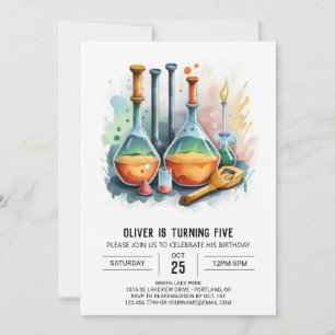 Invitation Potion scientifique simple Mad Anniversaire