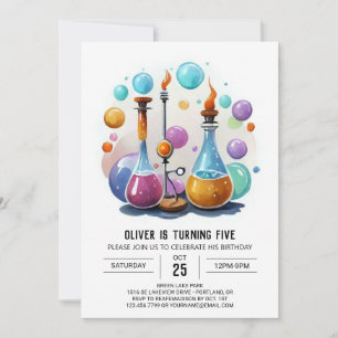 Invitation Potion simple Whimsy Scientifique Anniversaire