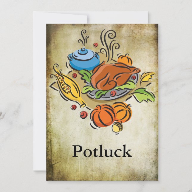 Invitation Potluck (Devant)