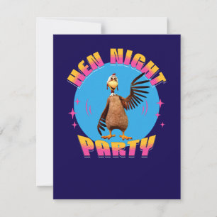 Invitation Poules drôles Soirée de poulet humour de fête