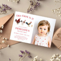 Poulet De La Ferme Photo De La Fête D'Anniversaire