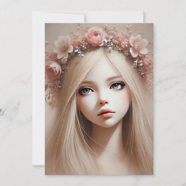 Invitation "Poupées enchantées : Gardiens des rêves et Précie (Devant)