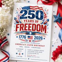 Invitation pour 250 Ans de Liberté