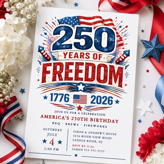 Invitation pour 250 Ans de Liberté (Créateur téléchargé)