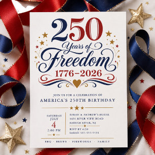 Invitation pour 250 Ans de Liberté