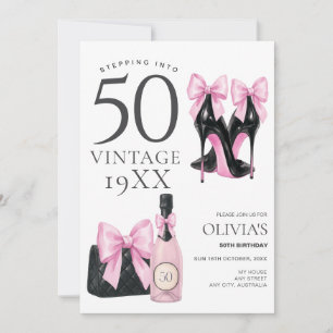 Invitation pour 50 ans Fêter le 50ème anniversaire
