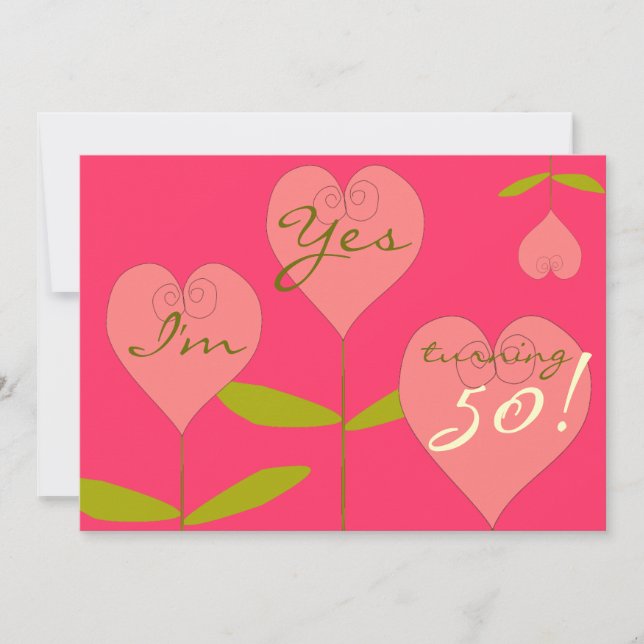 Invitation pour 50e anniversaire amusant (Devant)