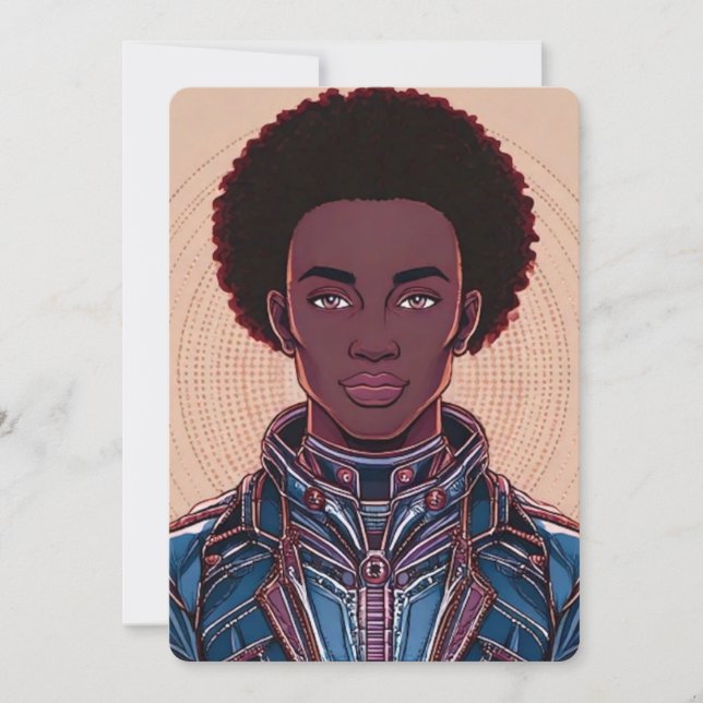 Invitation pour afrofuturisme en toutes occasions  (Devant)
