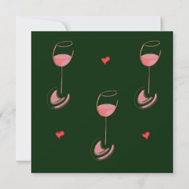 Invitation pour amateur de vin (Devant)