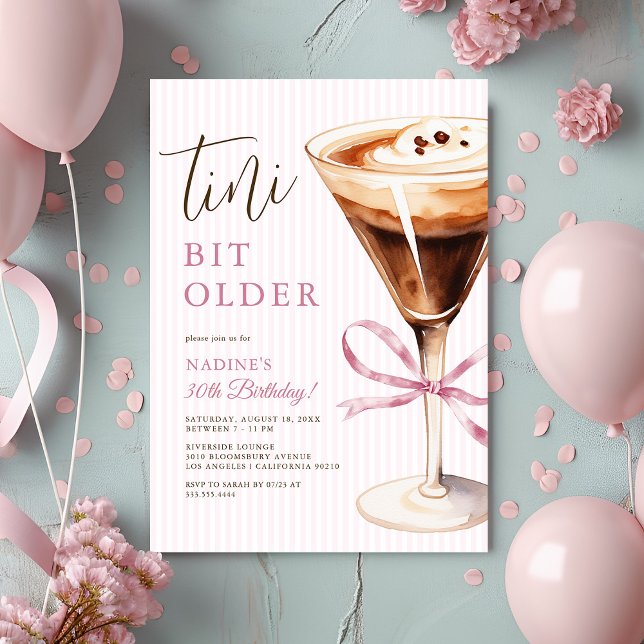 Invitation pour anniversaire adulte « Tini Bit Old (Créateur téléchargé)