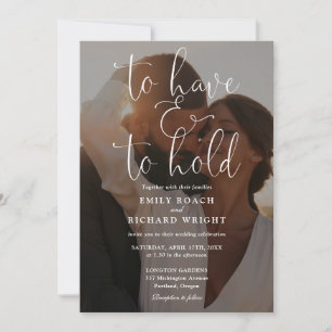 Invitation Pour Avoir Et Tenir La Photo Tout En Un Mariage