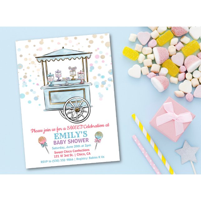 Invitation pour Baby Shower à la Douce Boutique de (Créateur téléchargé)