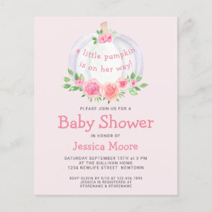 Invitation pour Baby Shower à petit budget : un pe
