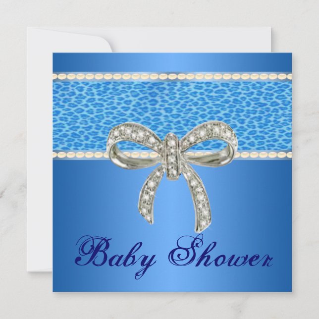 Invitation pour Baby Shower Arc-en-Ciel Diamant Ar (Devant)