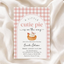 Invitation pour Baby Shower automnal de petite gât
