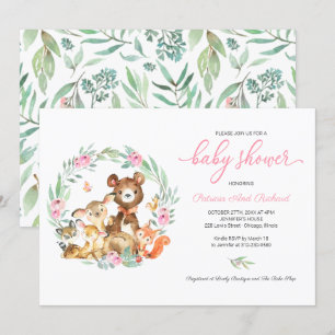 Invitation pour Baby Shower avec des Animaux Migno