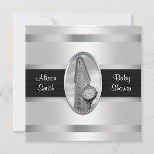 Invitation pour Baby Shower avec le Flatiron Build