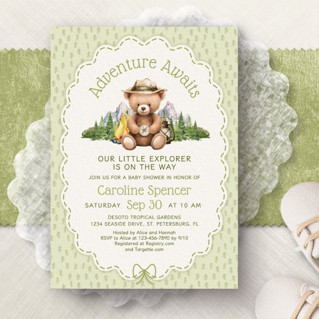 Invitation pour Baby Shower Aventure en attente (Créateur téléchargé)