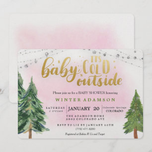 Invitation pour Baby Shower Bébé il fait froid deh