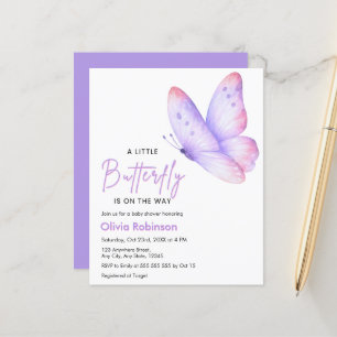 Invitation pour Baby Shower Budget Un Petit Papill