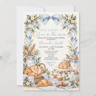 Invitation pour Baby Shower Bun in the Oven à carr