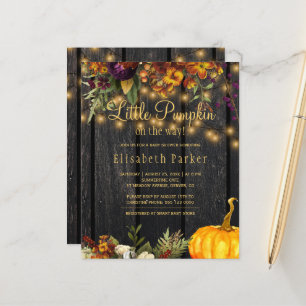 Invitation pour baby shower d'automne pas chère