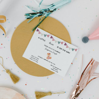 Invitation pour Baby Shower de la Saint-Valentin d