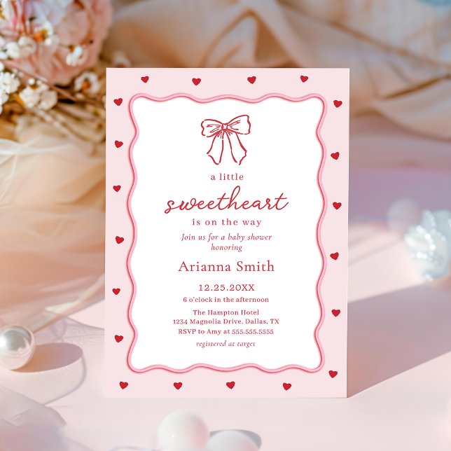 Invitation pour Baby Shower de la Saint-Valentin p (Créateur téléchargé)