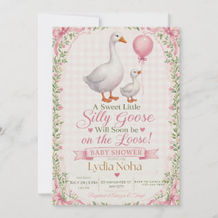 Invitation pour Baby Shower « Douce Petite Oie Rig