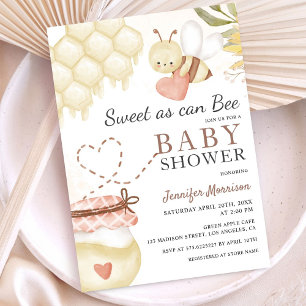 Invitation pour Baby Shower "Doux comme une abeill
