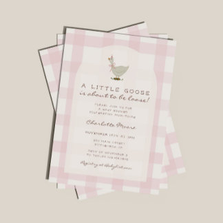 Invitation pour Baby Shower Fille au thème Petite