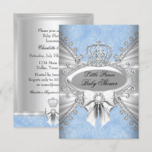 Invitation pour Baby Shower Little Prince Diamond 