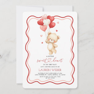 Invitation pour Baby Shower Ourson Câlin Petit Ché