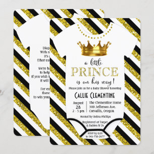 Invitation pour Baby Shower Pailletée Un Petit Pri
