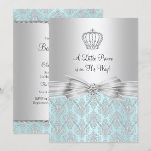 Invitation pour Baby Shower Petit Prince Damas