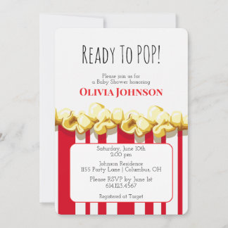 Invitation pour Baby Shower « Prête à exploser ! »