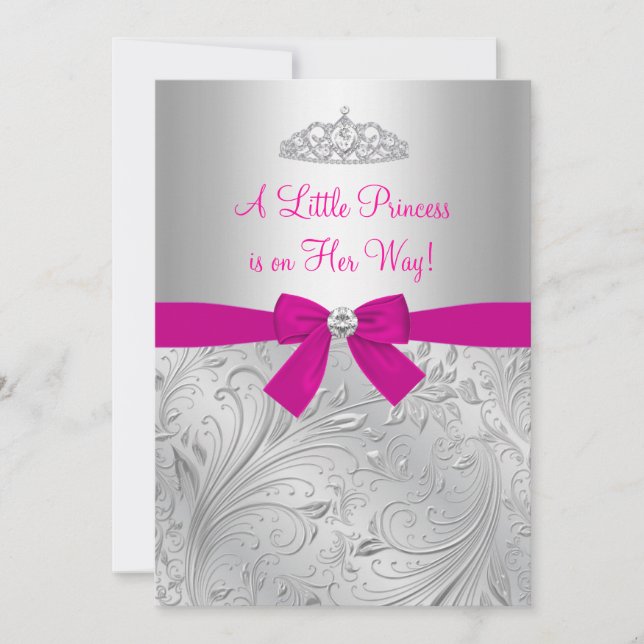 Invitation pour Baby Shower Princesse Tourbillon A (Devant)