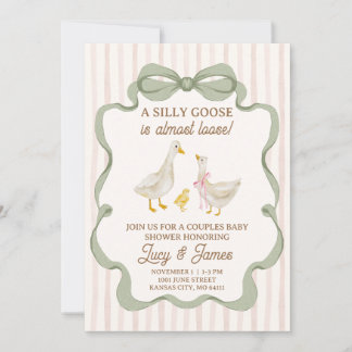 Invitation pour Baby Shower Silly Goose avec Rayur