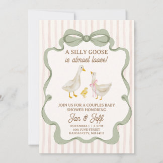 Invitation pour Baby Shower Silly Goose avec Rayur