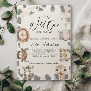 Invitation pour Baby Shower sur le thème de Safari