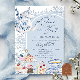 Invitation pour Baby Shower sur le thème de thé da