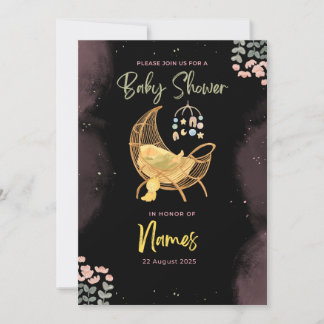 Invitation pour Baby Shower Sweet Dreams – #CribDI