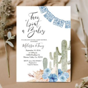 Invitation pour Baby Shower 'Taco à propos d'amour
