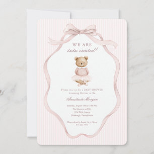 Invitation pour Baby Shower « Tutu Excited » Ourso