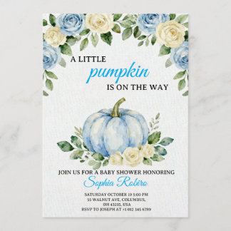 Invitation pour Baby Shower « Une petite citrouill