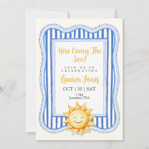Invitation pour Baby Shower "Voici venir le Fils"