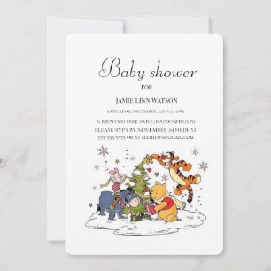 Invitation pour Baby Shower Winnie l'Ourson