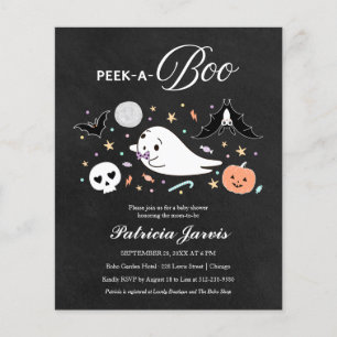 Invitation pour bébé à une baby shower Halloween P
